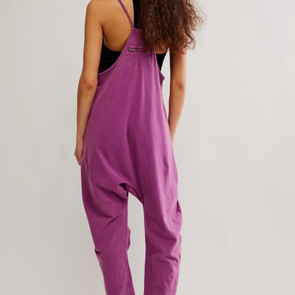 NWT Free People Movement Hot Shot Onesie in color Deep Mulberry - Picture 4 of 5
